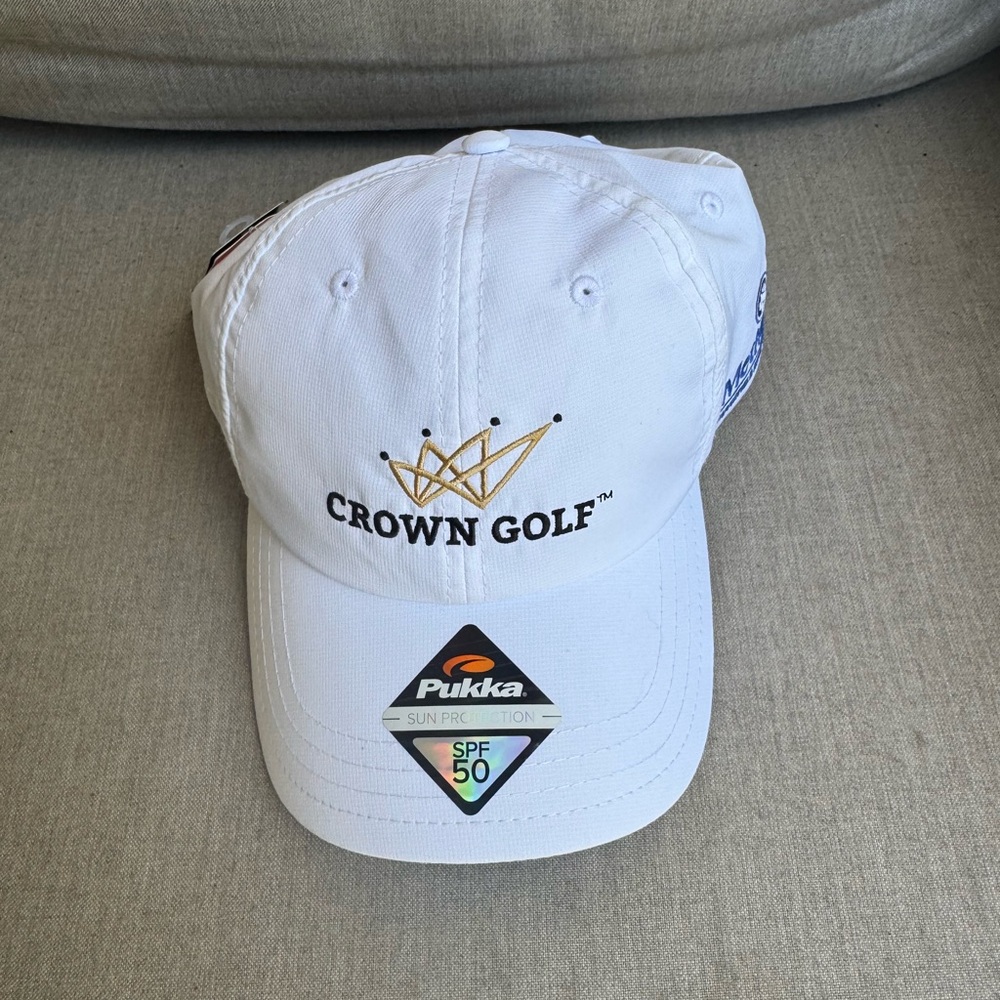 Pukka, Crown Golf, White, Cap